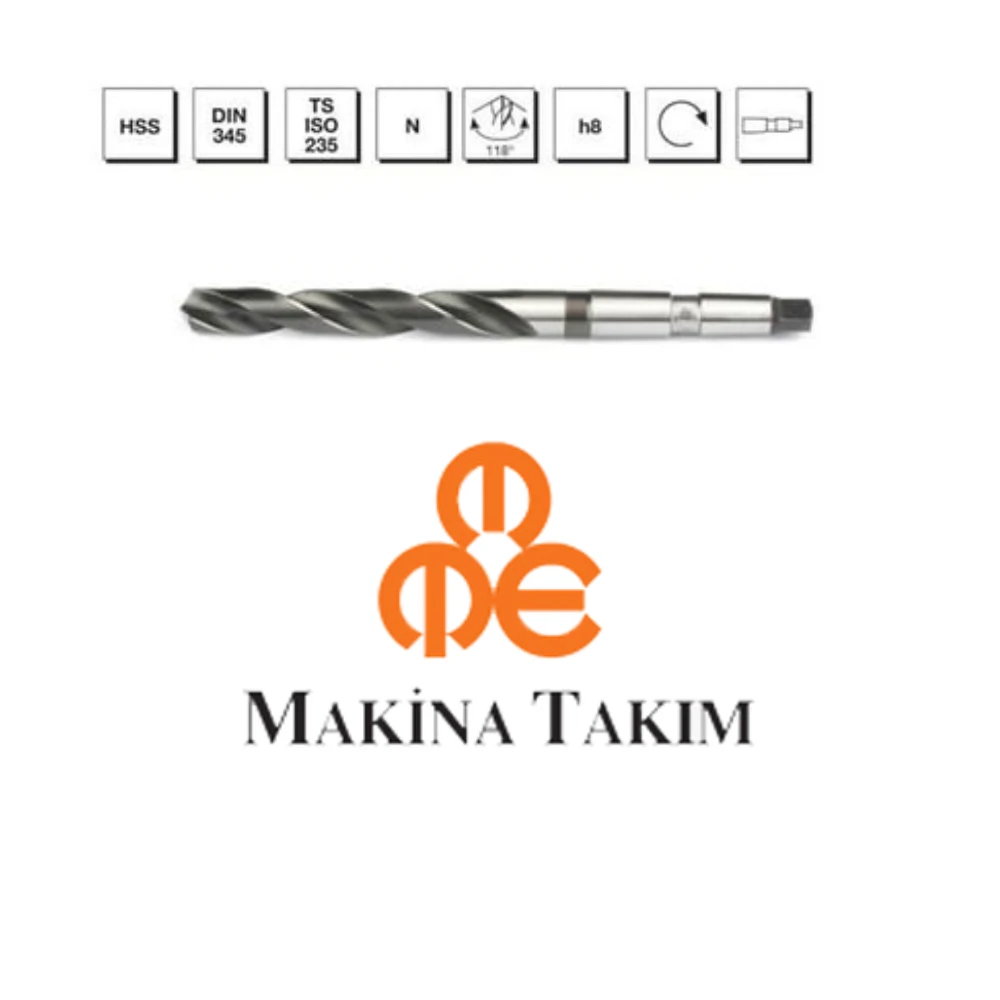 B00004006000 60 MM DIN345 MTE MAKİNA TAKIM ENDÜSTRİSİ MORS KONİK SAPLI MATKAP UCU