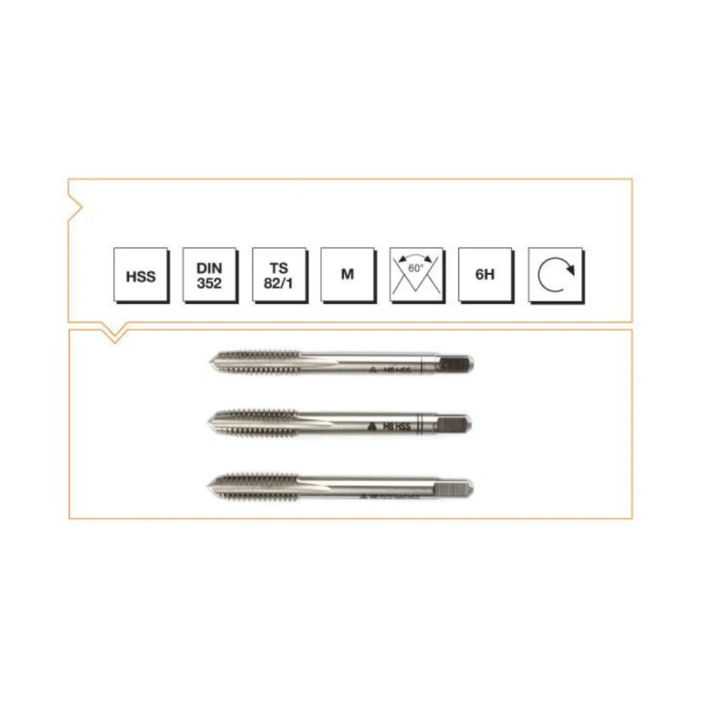 B00100040200 METRİK M2 3LÜ EL-TAKIM KILAVUZU DIN352 MTE